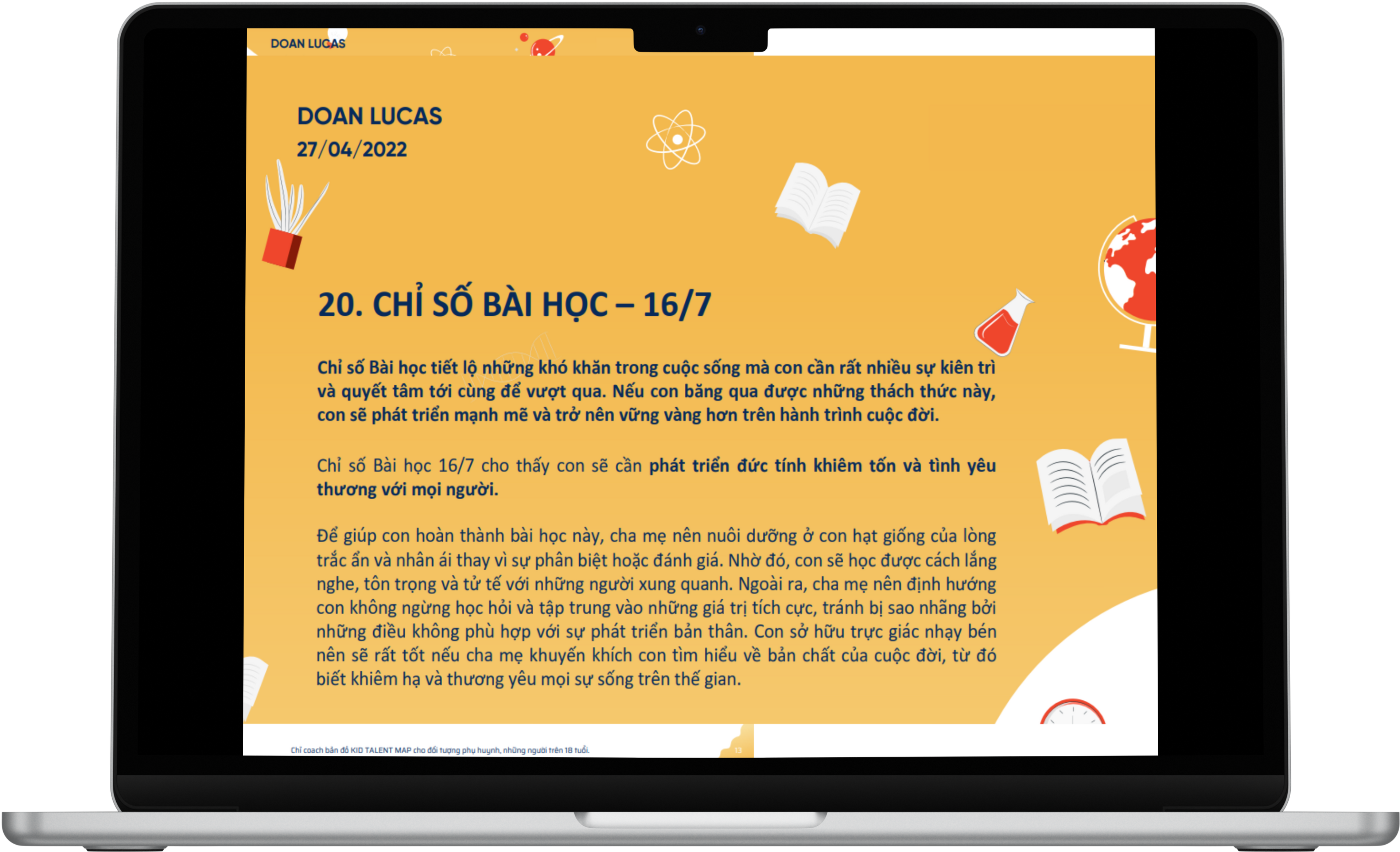 Bản Luận Giải Bản Đồ Năng Lượng Cá Nhân Hóa Cho Bé